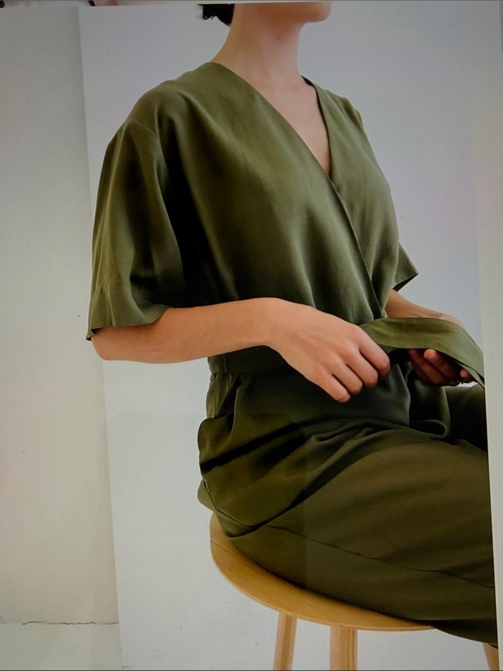 AMENTE Surplus Woven Jumpsuit -DK Green